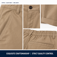 Shorts cargo pour hommes en coton, coupe droite, longueur mi-cuisse, multi-poches, respirants, tailles de la 30 à la 38 pour les acheteurs en gros