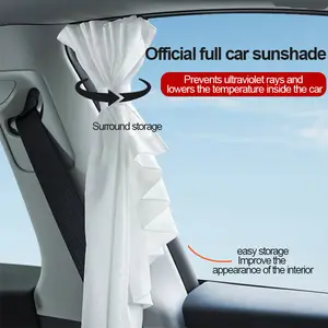 For Tesla Trim Accessories Sun Visor Side Window Privacy Sun Protection Blackout Curtain