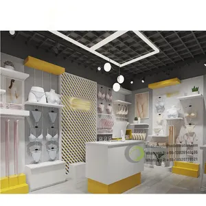 Luxury Shopping Mall Lingerie Kiosk Design with Underwear Showcase Display Kiosk for Costume Store