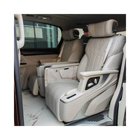 Sièges de voiture de luxe de haute qualité, design canapé-lit inclinable en cuir Nappa aviation VIP