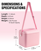 WOOWAVE 2026 Glacière rigide légère en EVA, flottante et isolée, pour boissons d'été en extérieur, OEM&ODM