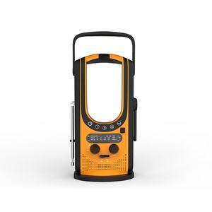 Radio d'urgence multifonctionnelle solaire portable à manivelle avec batterie externe pour la maison - Nouveauté en gros - Product Image 1