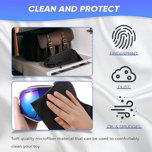 Bolsas grandes de microfibra, bolsa de almacenamiento, bolsa de microfibra para gafas de esquí, bolsa para gafas de sol, bolsa plegable con cordón ajustable - Product Image 2