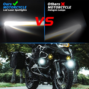 Foco auxiliar LED para motocicleta, luz de trabajo de conducción antiniebla para BMW, Honda, Yamaha, Suzuki <span class=keywords><strong>Hero</strong></span>, <span class=keywords><strong>Italika</strong></span> Jawa, 25W - Product Image 5