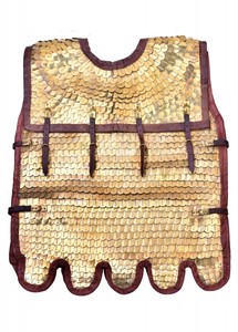 Armadura Náutica Antigua Vintage de Acero Lorica Squamata, Diseño de Escamas, con Refuerzo para Hombros y Torso, Pulido, Troquelado, Impresión Elegante - Product Image 2