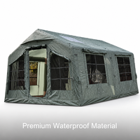 Tente de camping gonflable de luxe, spacieuse, grand espace, en PVC durable, pliable