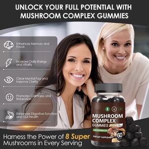 Suplemento Nootrópico Personalizado para Estimular el Cerebro, 4000mg, Extracto de <span class=keywords><strong>Kombucha</strong></span> y Melena de León, Cápsulas Veganas de Hongos, para la Memoria y el Sueño en Adultos - Product Image 2