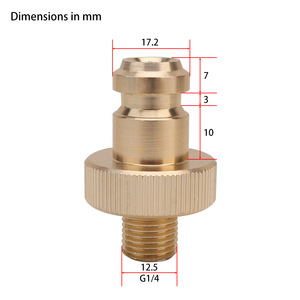 Conector de aluminio de acoplamiento rápido tipo espuma Mingou Nilfisk para boquilla de pistola pulverizadora de lavado de autos a alta presión - Product Image 2