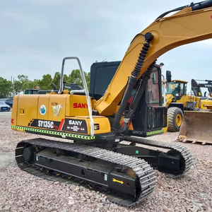Excavatrice hydraulique SANY SY135C Pro, 14,87 tonnes, matériel de construction d'occasion, modèle 2023, capacité de la benne de 0,6 m, moteur Isuzu - Product Image 3