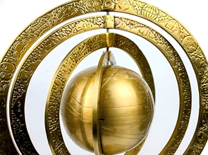 Esfera Armilar de Latón Antiguo de Lujo, Globo Astronómico, Reloj Solar Decorativo, Escultura de Mesa, Decoración Náutica Vintage para el Hogar u Oficina - Product Image 6