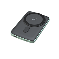 Nouvelle conception 2025, batterie externe portable mince et compacte, 5000 mAh, ultra-fine, magnétique, sans fil, mini PD 22,5 W, batterie au lithium-polymère