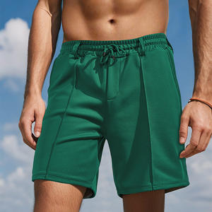 กางเกงขาสั้นตาข่ายแห้งเร็วสำหรับฤดูร้อนของผู้ชายผิวสีแทน เอวยางยืดพร้อมเชือกผูก สำหรับสวมใส่ลำลองหรือเล่นกีฬา เหมาะสำหรับกิจกรรมกลางแจ้ง - Product Image 4