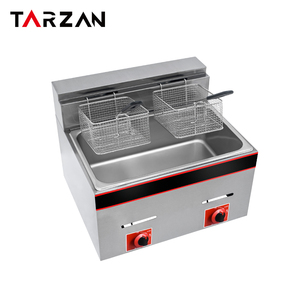 Friteuse à gaz professionnelle Tarzan Factory Direct pour <span class=keywords><strong>restaurant</strong></span>, friteuse à gaz commerciale, Freidora De Pollo a Gas pour cuisine commerciale - Product Image 5