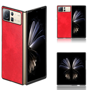 เคสป้องกันโทรศัพท์มือถือลายลิ้นจี่แบบพกพาย้อนยุคแบบพกพาด้านหลังสำหรับ <span class=keywords><strong>Xiaomi</strong></span> เคส <span class=keywords><strong>Fold2</strong></span>ผสม - Product Image 1