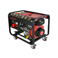 Générateur diesel à cadre ouvert, silencieux, léger, prix usine, 5 kW, 6 kVA, 50/60 Hz, monophasé/triphasé, portable