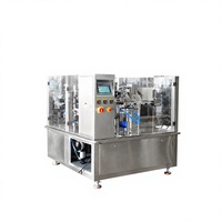 Machine d'emballage automatique rotative haute précision pour sachets préformés avec alimentation par vis sans fin pour protéines et poudres santé