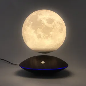 Магнитная левитирующая Лунная лампа, плавающая 3D Лунная лампа, подарок на Рождество, день рождения, настольная Светодиодная настольная лампа, окружающий свет