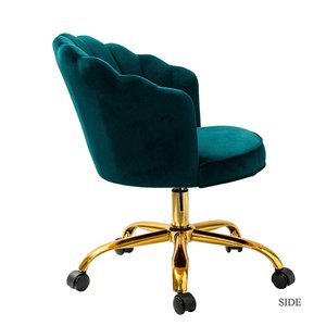Chaise de salon et de bureau pivotante en velours, <span class=keywords><strong>fauteuil</strong></span> de bureau moderne et de loisirs - Product Image 4