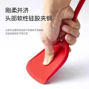 Silicone Kitchen Utensil Set 7-Piece Heat Resistant Non-Slip Cooking Spoon Spatula Set For Household Outdoor Use - Product Image 2