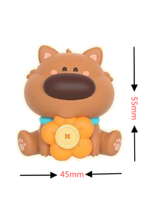 Venta al por mayor Colección Lucky Wealth-Caja ciega sorpresa con muñeca Shiba Inu 3D y accesorios para monedas - Product Image 2