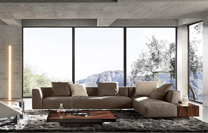 RUNXI minimalista elegante Vintage sala de estar sofá de alto rendimiento tapicería textil diseñador estilo imperio muebles para el hogar - Product Image 6