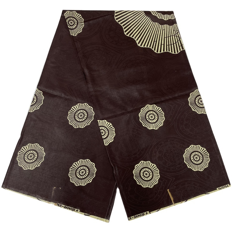 High Quality Bazin Riche Fabrics 100% Cotton African Wax Fabric for Women or Men Party Printed Bazin Clothing