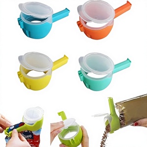 Clips de Sellado para Almacenamiento de Alimentos con Boquillas Vertedoras, Boquilla Dispensadora a Prueba de Humedad, Bolsa de Plástico para Snacks - Product Image 1