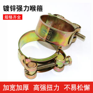 Collier de serrage en acier galvanisé de style européen, haute résistance, épaissi, large, pour conduites d'huile et d'eau, collier de serrage pour tuyaux d'eau - Product Image 3