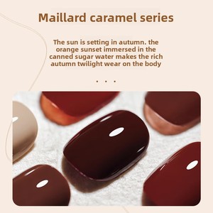 Maillard 2025 Série Couleurs <span class=keywords><strong>Automne</strong></span>/Hiver Vernis à <span class=keywords><strong>Ongles</strong></span> Gel Français Caramel Cacao Chocolat pour Salon, Photothérapie et Usage Domestique (Doigts) - Product Image 5