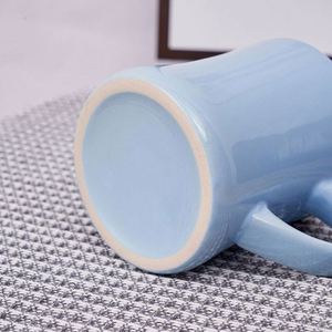 Mug à café rétro classique, tasse en céramique robuste de 10 oz avec poignée ergonomique, idéal pour les boissons chaudes et froides, cadeau promotionnel - Product Image 2