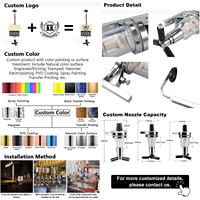 Distributeur de spiritueux mural à commande précise avec buse détachable 25/30/45 ml pour distilleries - Prototypage rapide