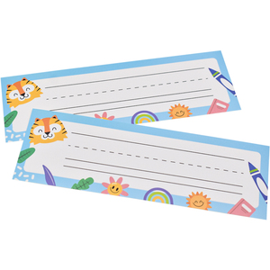 Fashionable Printed Cartoon Pattern Name <strong>Tags</strong> Art <strong>Paper</strong> School Student Labels - Product Image 4
