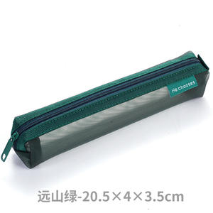 定制迷你长透明收纳袋软包厂家学校女生男生网眼考试文具盒铅笔盒 - Product Image 4