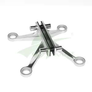 Glass Spider Accessories System Stainless Steel Curtain Wall Claw 4 Arm Glass Stand Heavy Duty Support Leg Connector