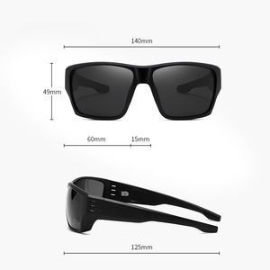 Lunettes de <span class=keywords><strong>soleil</strong></span> de sport cycliste polarisées UV400 MLM avec monture intégrale et verres noirs pour hommes et femmes - Product Image 5