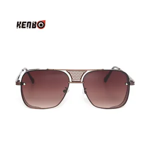 Kenbo 2020 नई फैशन धातु पुरुषों Wnd के साथ बड़े वर्ग फ्रेम धूप का चश्मा महिलाओं