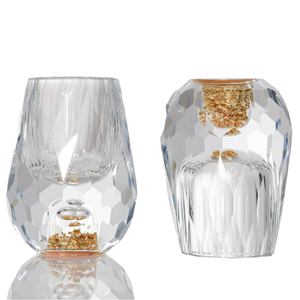 Siyouki ชุดแก้วคริสตัลขนาด0.5ออนซ์ทำด้วยมือเกล็ดทองคำเปลว24K สำหรับวิญญาณ <span class=keywords><strong>Maotai</strong></span> เครื่องดื่มงานชิมเพชร-ของขวัญ-กล่อง - Product Image 6