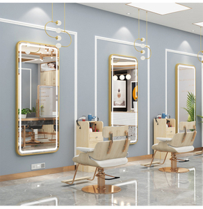 Net Red Barber Shop Gương Bàn Salon Tóc Tủ Gương Tích Hợp Thiết Bị Cắt Tóc Salon Tóc Đặc Biệt Gắn Tường <span class=keywords><strong>Led</strong></span> - Product Image 2