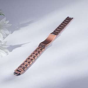 Iyi sağlık ve artrit hediye için biyomanyetizma Trendy tarzı ile erkekler için katı bakır Keitic enerji manyetik bilezik - Product Image 5