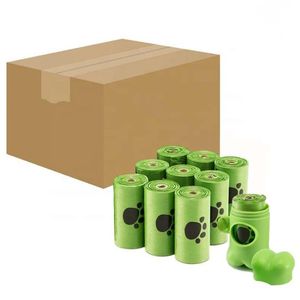 Hot Bán 100% Phân Hủy Sinh Học Bột Ngô Con Chó Poop Túi Chất Thải Con Chó Túi Ủ Poo Túi Bền Vững OEM Logo Chấp Nhận 15 Micron - Product Image 5