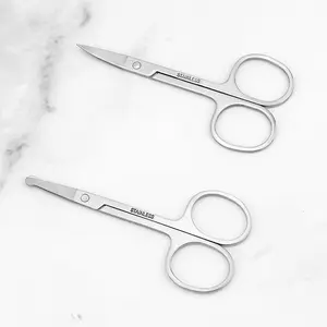 Wholesale Stainless Steel Eyebrow Trimmer Scissors Nose Hair Scissor Shaping Shaver Eyelash Hair Clips Hair Remover Makeup Tools