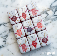 Stylo à plume/enveloppe/motifs floraux en acrylique transparent de haute qualité, style zen oriental créatif, tuiles de mahjong américaines, vert menthe