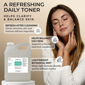 Tónico Facial 100% Puro de Romero Hidrolizado, Agua Botánica Natural Sin Alcohol para Rostro, Cabello y Cuero Cabelludo, Equilibra la Piel Grasa - Product Image 1