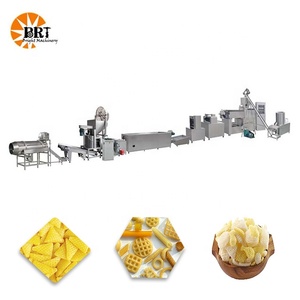 Pani Puri automático 2d 3D Máquina extrusora de pellets de aperitivos de maíz Maquinaria para hacer papad frito con línea de producción de freidora - Product Image 3