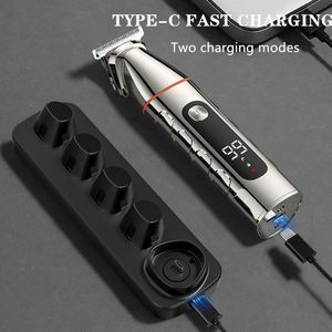 Cortadora de Pelo Eléctrica Inalámbrica Multifuncional 5 en 1 para Hombre, Recortadora de Nariz y Rostro, Cuchillas de Acero Inoxidable, Resistente al Agua, para Uso Doméstico - Product Image 3