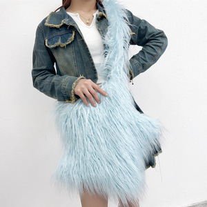 Dropshipping Nouveaux sacs en <span class=keywords><strong>fourrure</strong></span> Sac à main en cuir végétalien pour femmes Sac à bandoulière étoile de Chine Sacs à main de luxe pour femmes - Product Image 2