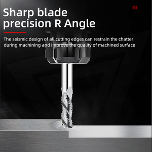 8 * H40 * L80 FST Tungsten Carbide Roughing Spiral End Mill Rougher <span class=keywords><strong>Router</strong></span> <span class=keywords><strong>bit</strong></span> untuk CNC mesin pertukangan dan pemotong aluminium - Product Image 5