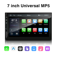 Ritmo Universal 7 pulgadas pantalla táctil completa HD MP5 coche estéreo con navegación GPS YouTube reproducción de vídeo con cable CarPlay