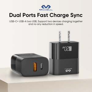 Chargeurs rapides USB-C Miccell 20W pour <span class=keywords><strong>iPhone</strong></span> 8 9 10 Plus Adaptateur secteur mini 20W Prise EU US Chargeur de téléphone portable - Product Image 4