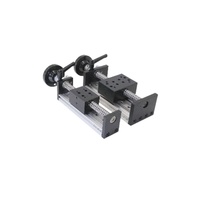 Module de mouvement à vis à billes avec rail de guidage linéaire et table coulissante manuelle, module de table coulissante universel à levage transversal à bascule